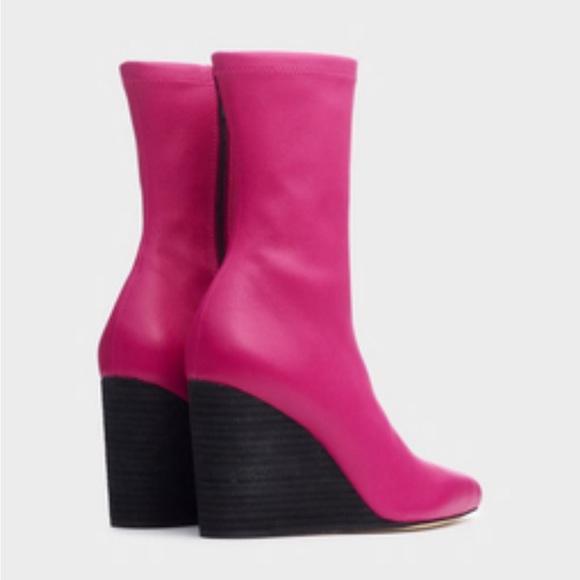 Rag & Bone Phoenix Wedge Boot - Fuchsia - 38 - Picture 2 of 9